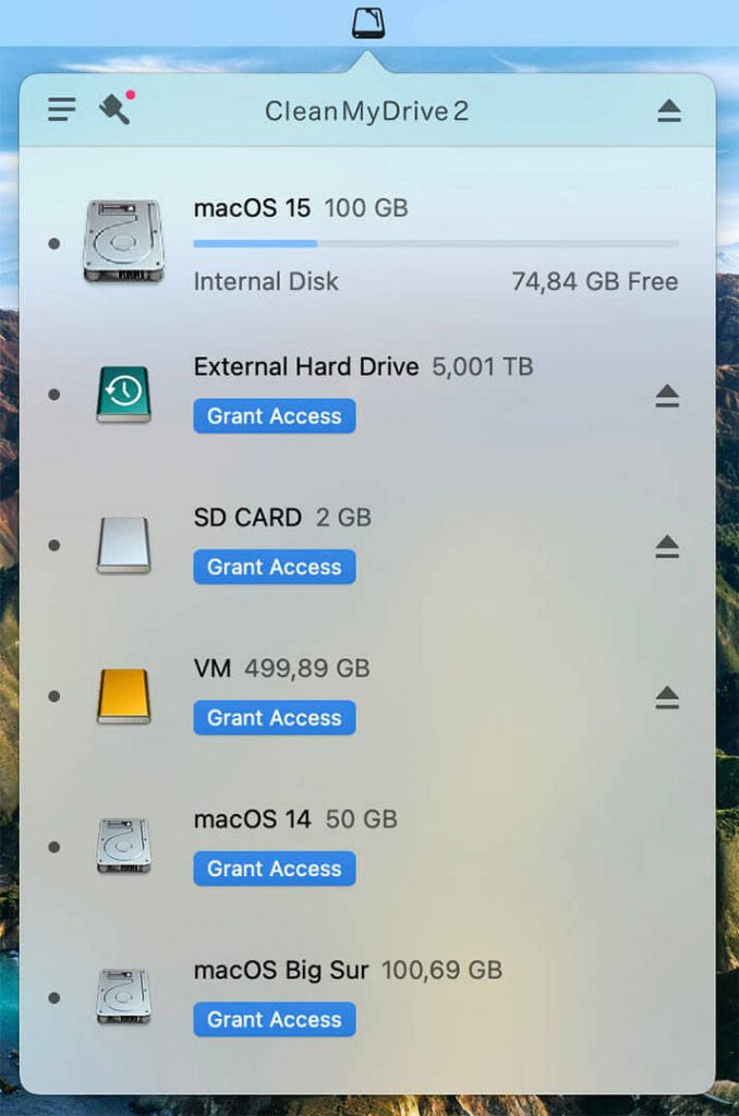 mac hard drive space clean up