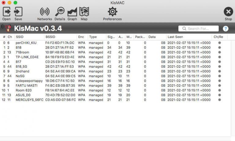 wifi network analyzer mac
