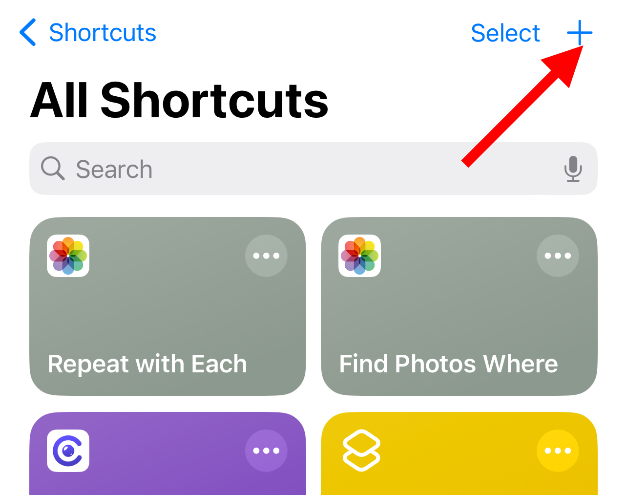 add shortcut