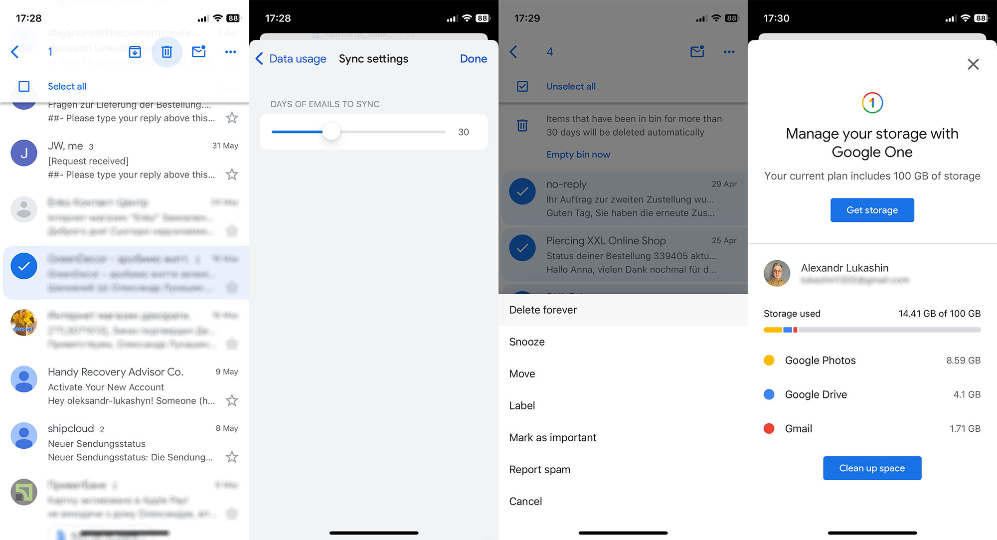 How to Reduce Space Usage by Gmail App