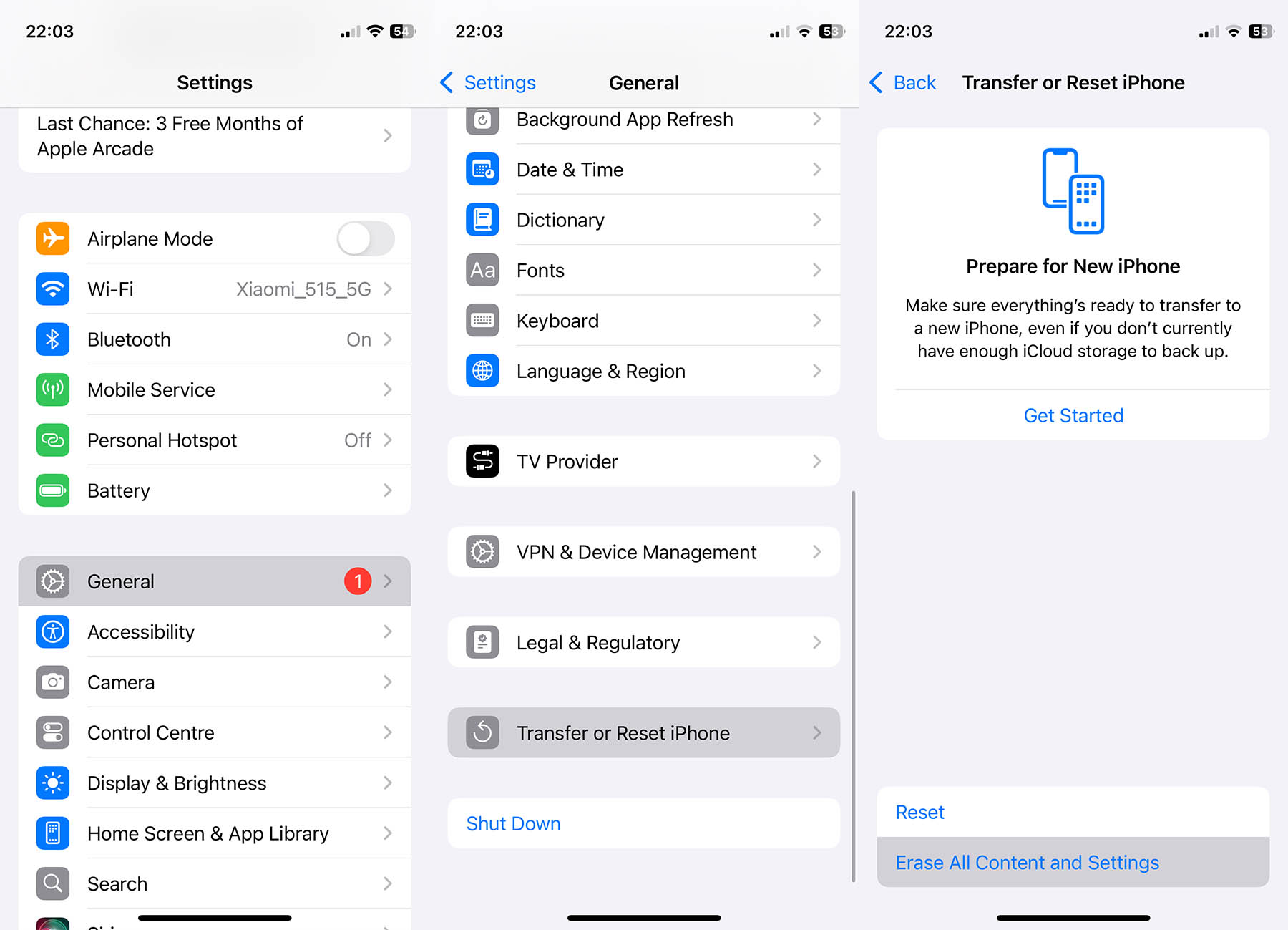 Reset iPhone to Factory Settings to clear messenger cache