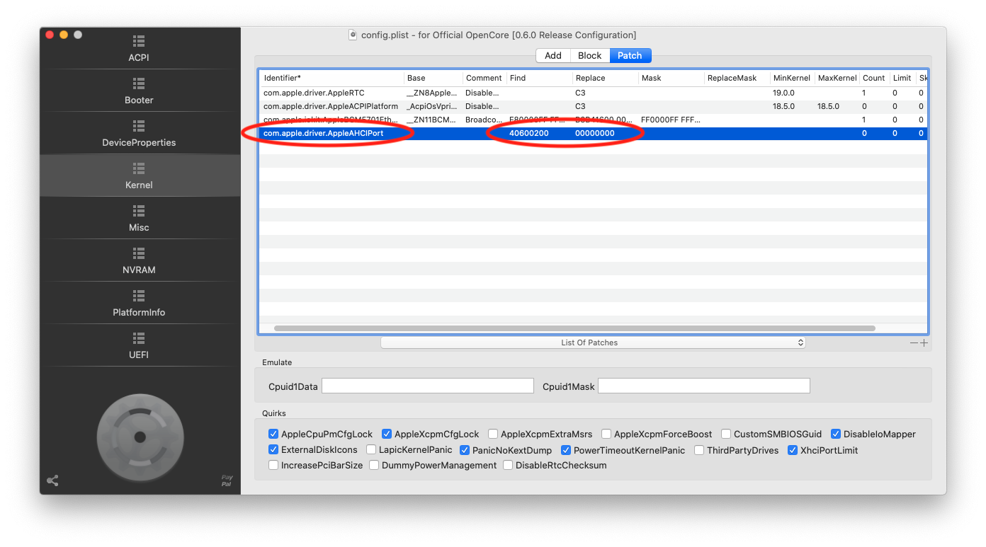 AHCI PORT 0 DEVICE FAILURE